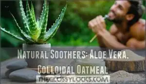 natural soothers: aloe vera, colloidal oatmeal