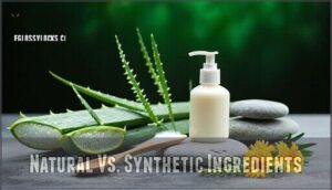natural vs. synthetic ingredients