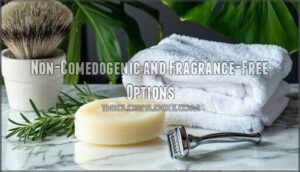 non-comedogenic and fragrance-free options