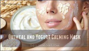 oatmeal and yogurt calming mask