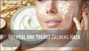 oatmeal and yogurt calming mask