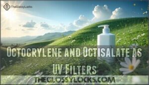 octocrylene and octisalate as uv filters