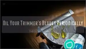 oil your trimmer's blades periodically