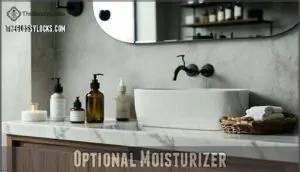 optional moisturizer optional moisturizer