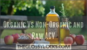 organic vs non-organic and raw acv