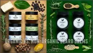 organic vs. non-organic beard balms