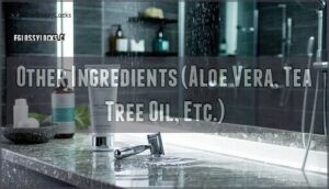 other ingredients (aloe vera, tea tree oil, etc.)