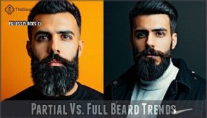 partial vs. full beard trends