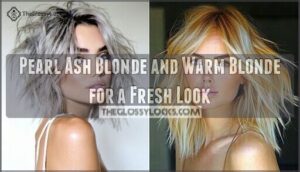 pearl ash blonde and warm blonde for a fresh look
