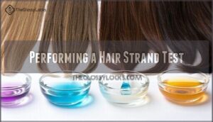 performing a hair strand test