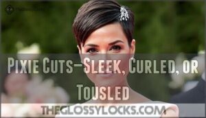 pixie cuts—sleek, curled, or tousled