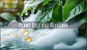 plant oils and glycerin