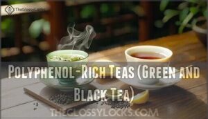 polyphenol-rich teas (green and black tea)
