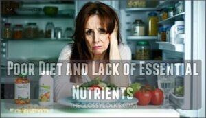 poor diet and lack of essential nutrients