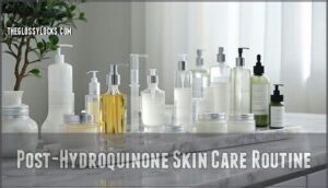 post-hydroquinone skin care routine