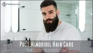 post minoxidil hair care