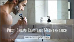 post-shave care and maintenance