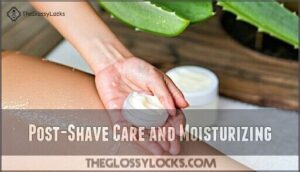 post-shave care and moisturizing