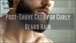 post-shave care for curly beard hair