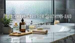 post-shave care for soothing and calming skin