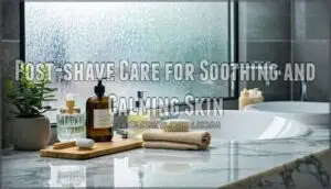post-shave care for soothing and calming skin