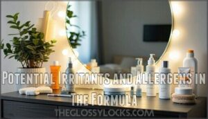 potential irritants and allergens in the formula