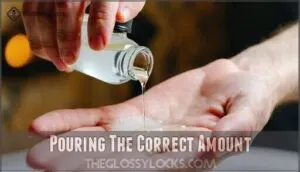 pouring the correct amount