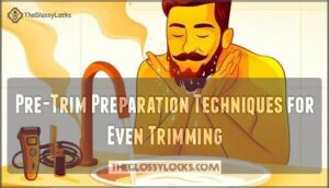 pre-trim preparation techniques for even trimming