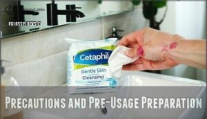 precautions and pre-usage preparation