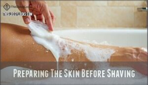 preparing the skin before shaving