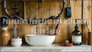 preparing your face for a straight razor shave