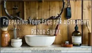 preparing your face for a straight razor shave
