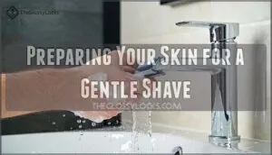 preparing your skin for a gentle shave