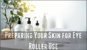 preparing your skin for eye roller use