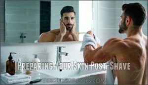 preparing your skin post-shave