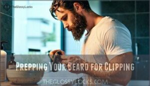 prepping your beard for clipping