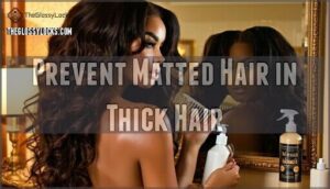 prevent matted hair in thick hair