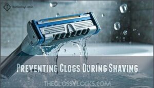 preventing clogs during shaving