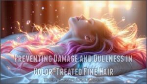 preventing damage and dullness in color-treated fine hair