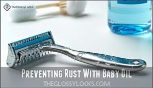 preventing rust with baby oil