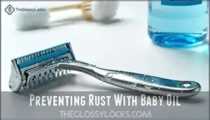 preventing rust with baby oil