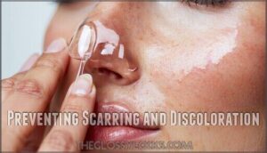 preventing scarring and discoloration
