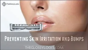 preventing skin irritation and bumps