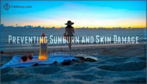 preventing sunburn and skin damage