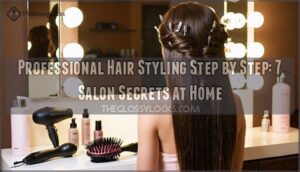 professional hair styling step by step