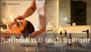 professional vs. at-home facial massage