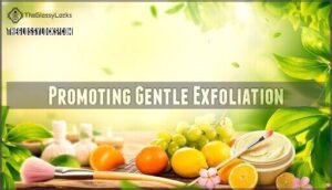 promoting gentle exfoliation