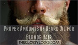 proper amounts of beard oil for blonde hair