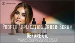proper application order: serum before oil