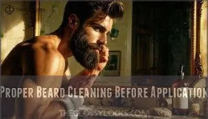proper beard cleaning before application proper beard cleaning before application